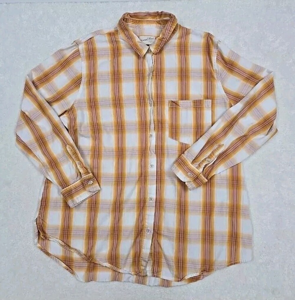 Universal Thread Button Up Shirt Womens Extra Large Plaid